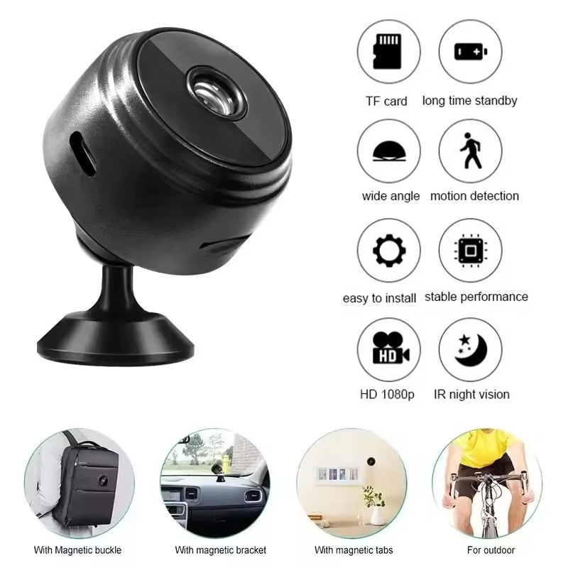 Home Security Wireless Cameras - Kamera Keamanan A9 Mini WiFi HD