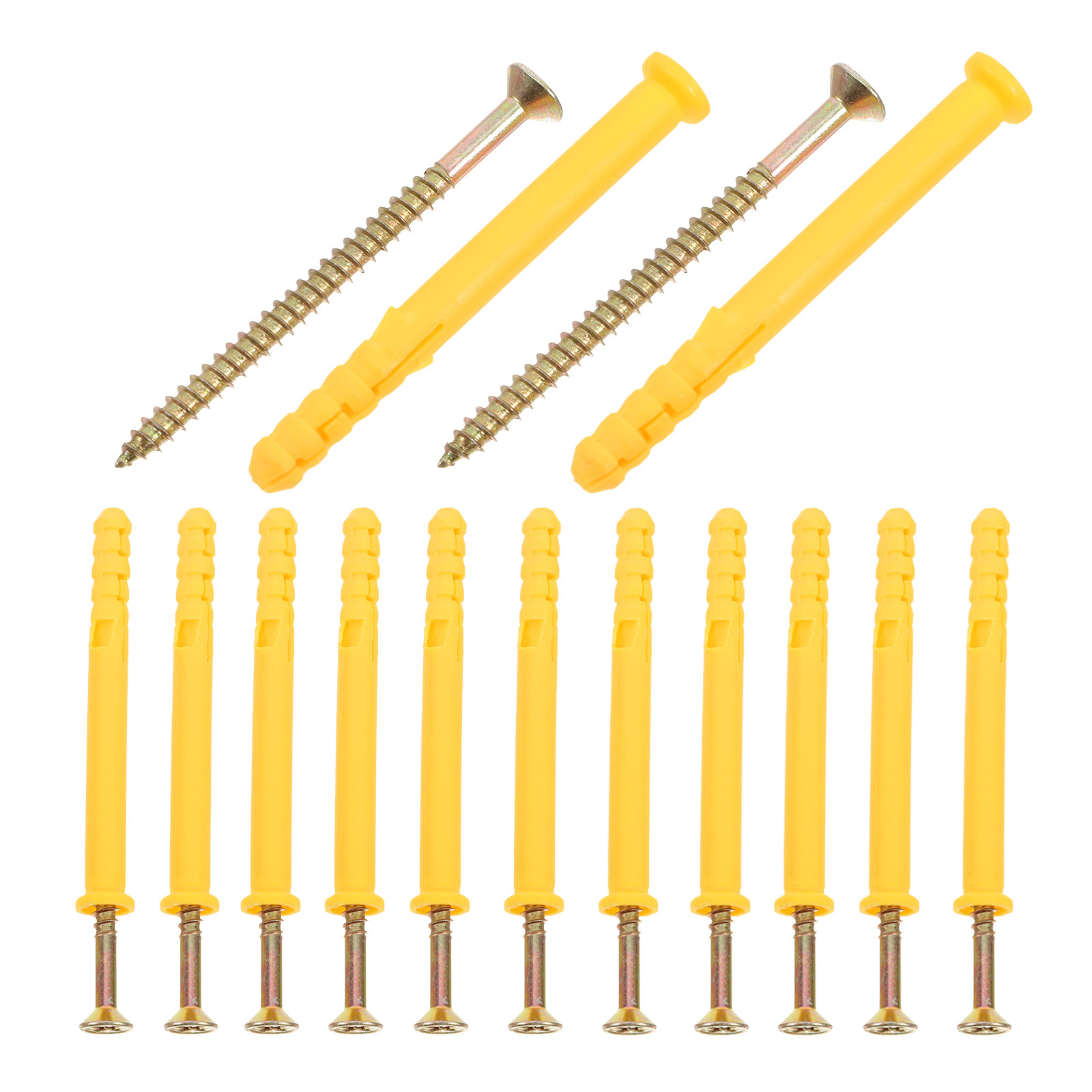 Home Security Project - 20Pcs Set Sekrup Ekspansi Nilon, Jangkar