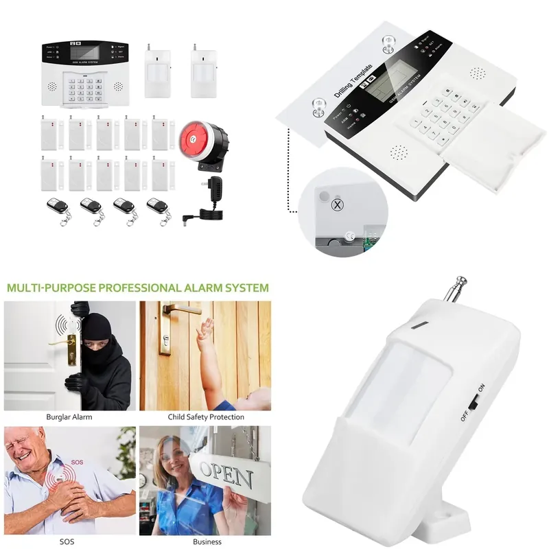 Home Security Systems Wireless - Kit Alarm Pencuri Rumah Sistem Alarm