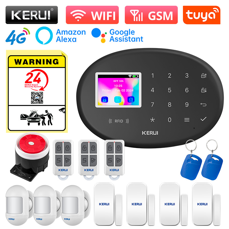 Home Zone Security App - KERUI WiFi + 4G/2G Sistem Alarm