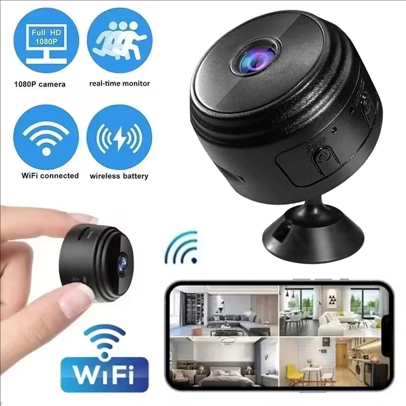 Home Security Wireless Cameras - Kamera Mini A9 1080P WiFi, Kamera