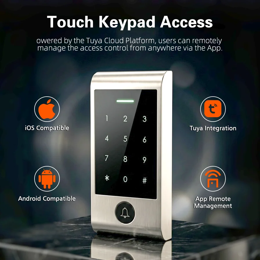 Home Security Door - Sistem Akses Keypad Sentuh Kontrol Jarak