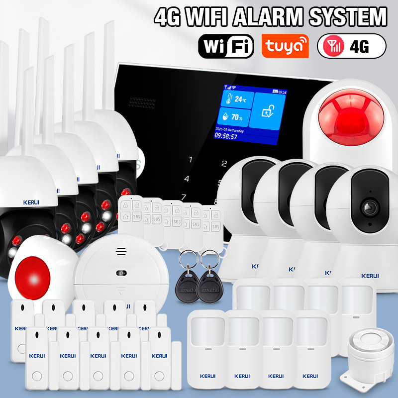Home Zone Security App - Sistem Alarm Rumah KERUI 433mhz 4G/WIFI