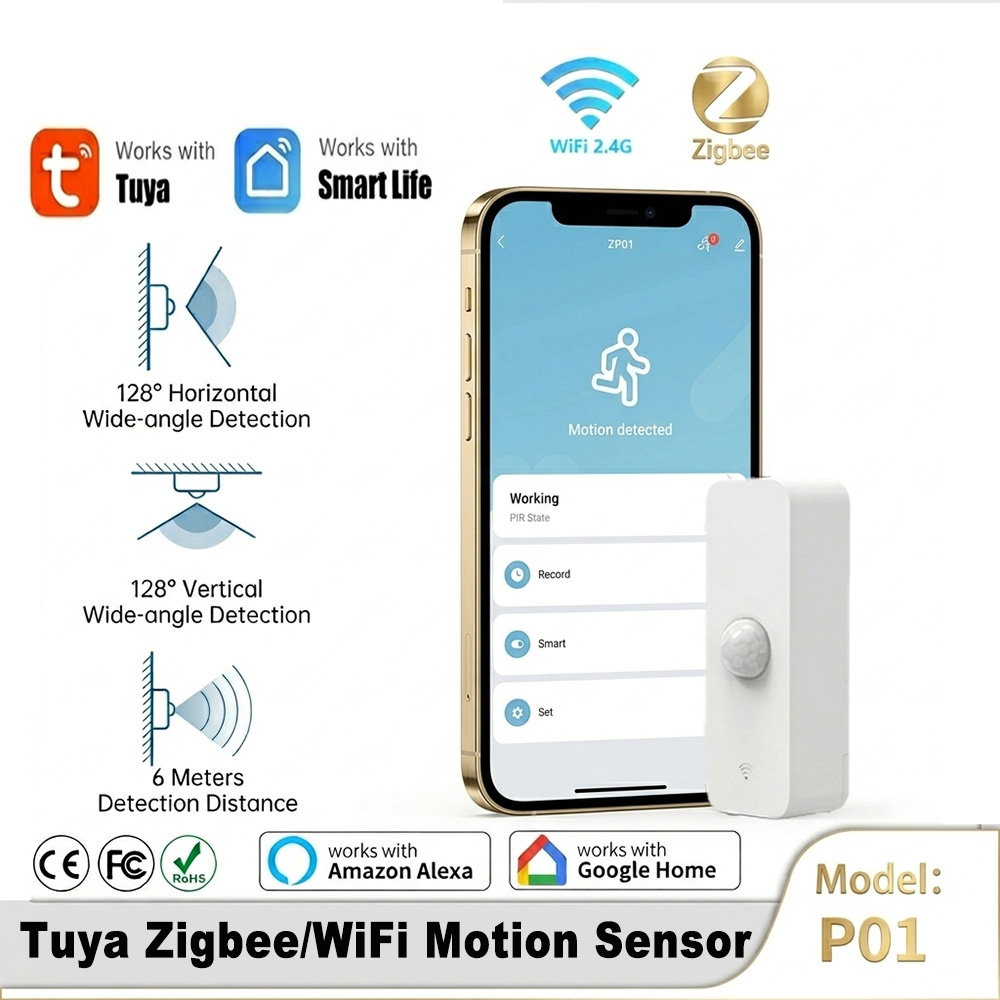 Home Security Home Assistant - Sensor Gerak PIR Cerdas WiFi Zigbee