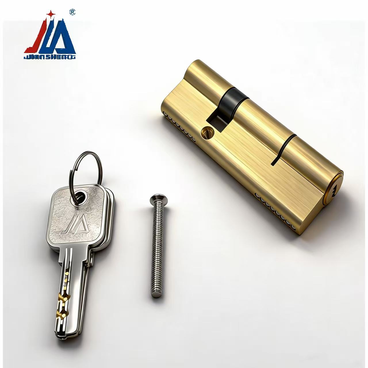 Home Security Door - Silinder Kunci Pintu Kuningan Padat Anti-Pick,