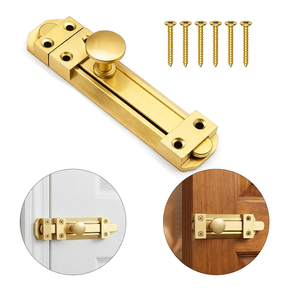 Home Security Door - Kunci Pintu Geser Kuningan Padat 5