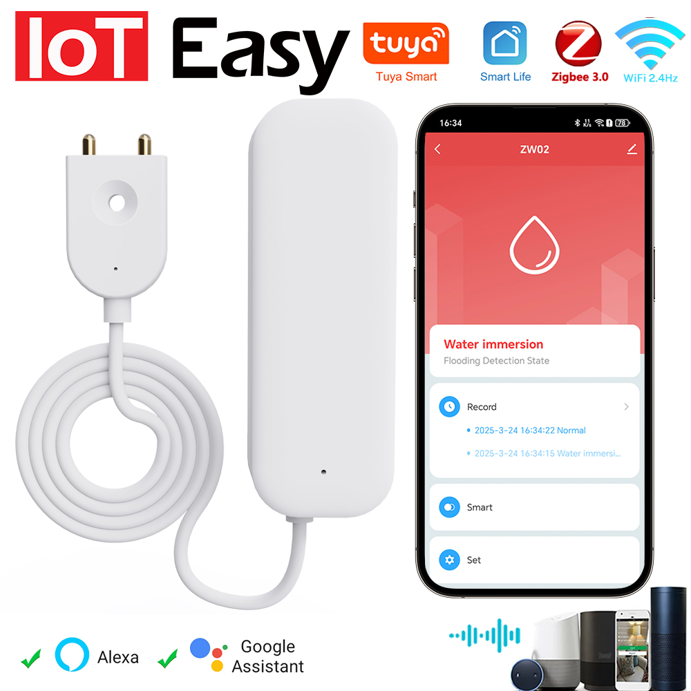 Home Security Home Assistant - Tuya WiFi ZigBee Sensor Air Alarm