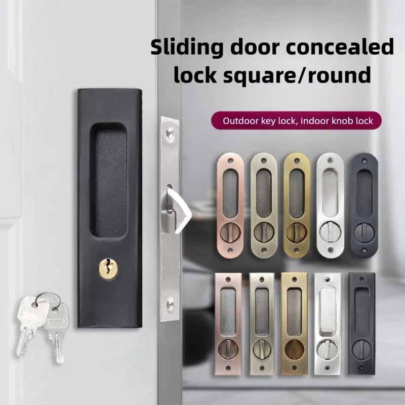 Home Security Door - Kunci Pengait Pintu Geser Hitam Tugas