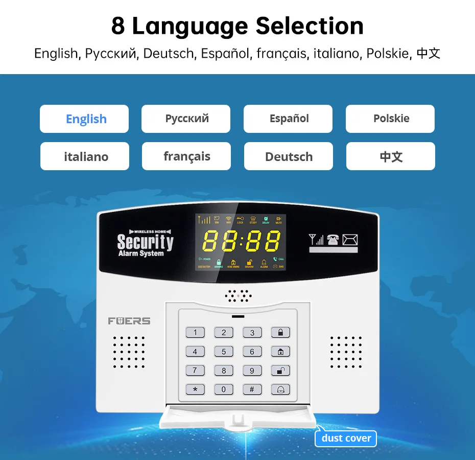 Sistem Alarm Nirkabel Fuers W2 - Home Zone Security App ulasan dan harga