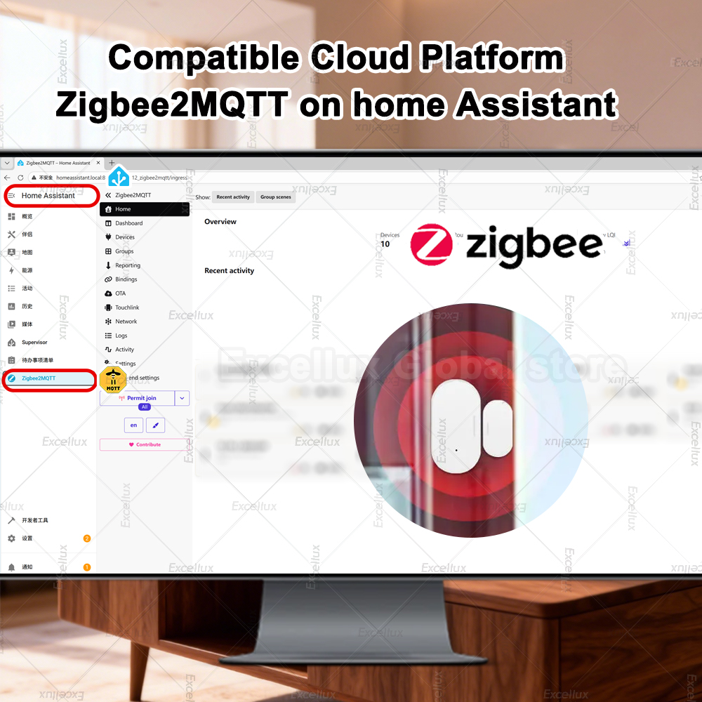 Zigbee 3.0 Sensor Jendela Pint - Home Security Door ulasan dan harga
