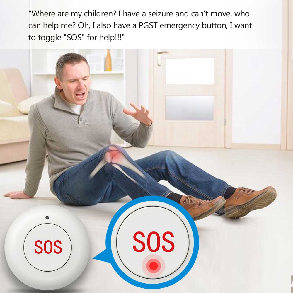 Tombol SOS Nirkabel Bel Pintu  - Home Security Home Assistant ulasan dan harga