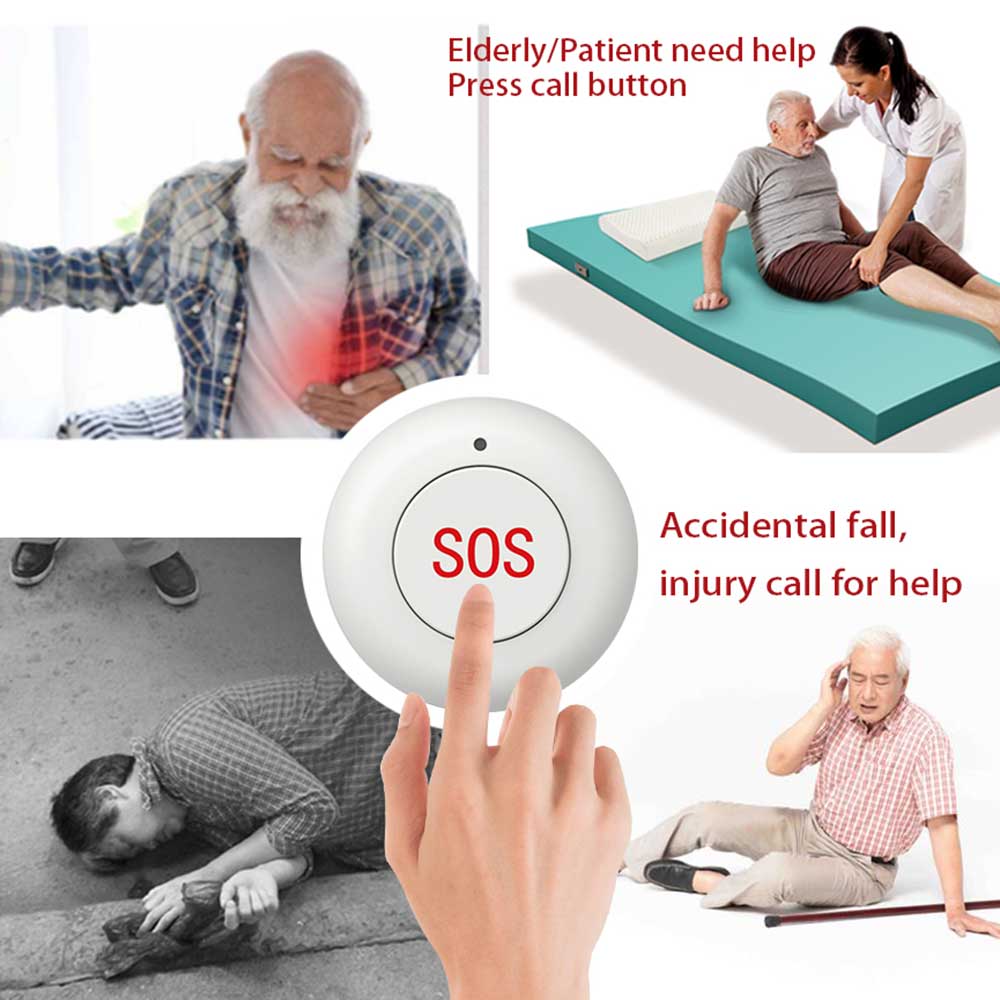 Tombol SOS Nirkabel Bel Pintu  - Home Security Home Assistant ulasan dan harga