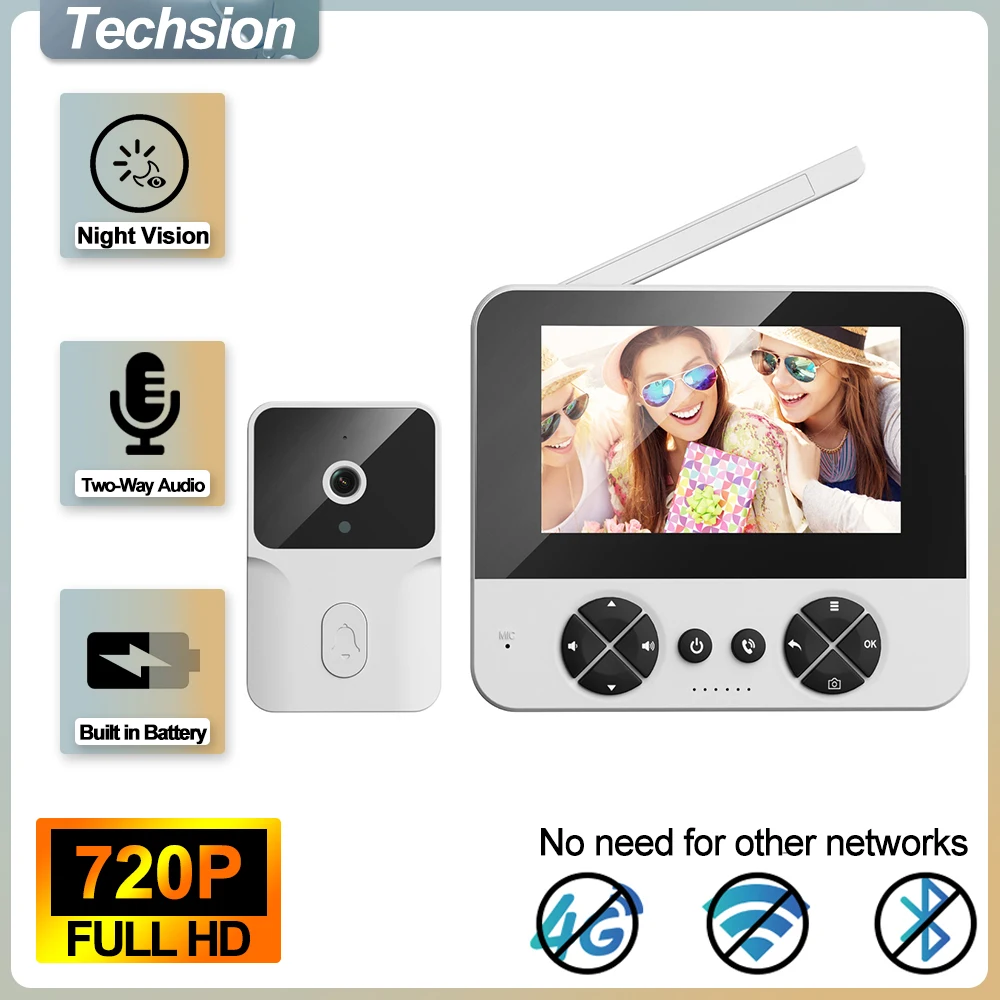 Kamera Bel Pintu Pintar 5-Inci - Home Security Ring Camera ulasan dan harga
