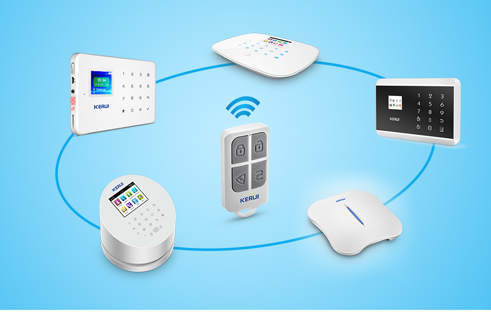 KERUI Gantungan Kunci 4 Tombol - Home Security Home Assistant ulasan dan harga