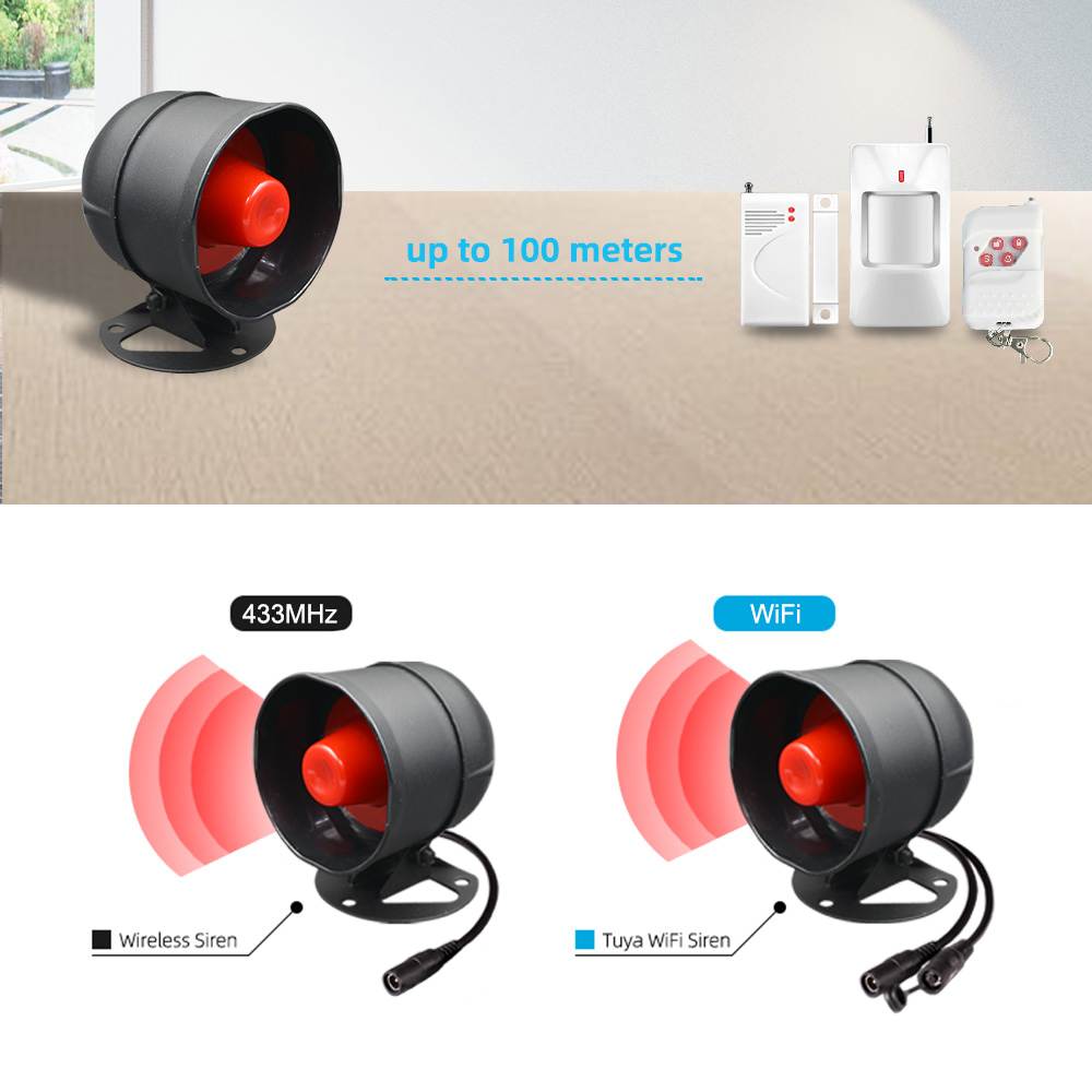 Tuya WiFi Sistem Alarm Nirkabe - Home Zone Security App ulasan dan harga