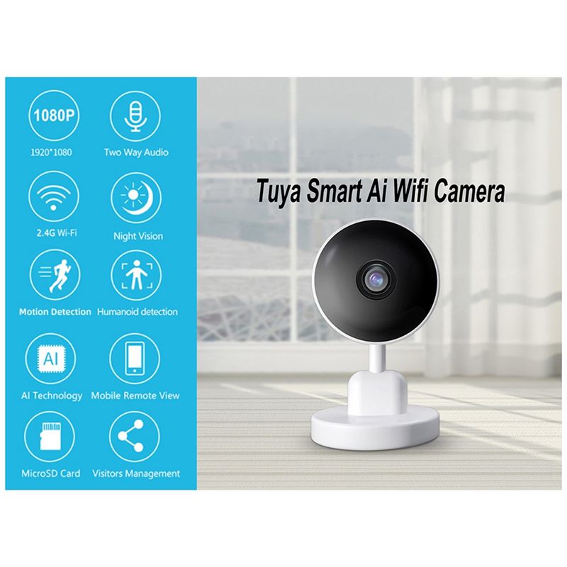 Kamera Wifi Tuya Esensial untu - Home Security Wireless Cameras ulasan dan harga