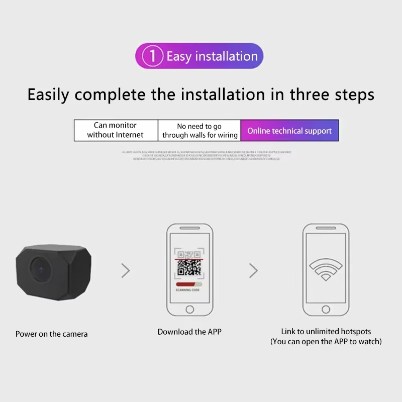 Kamera Keamanan WiFi 4K HD unt - Home Security Home Assistant ulasan dan harga