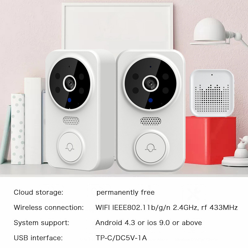 Bel Pintu WIFI Tuya Smart Home - Home Security Wireless Cameras ulasan dan harga