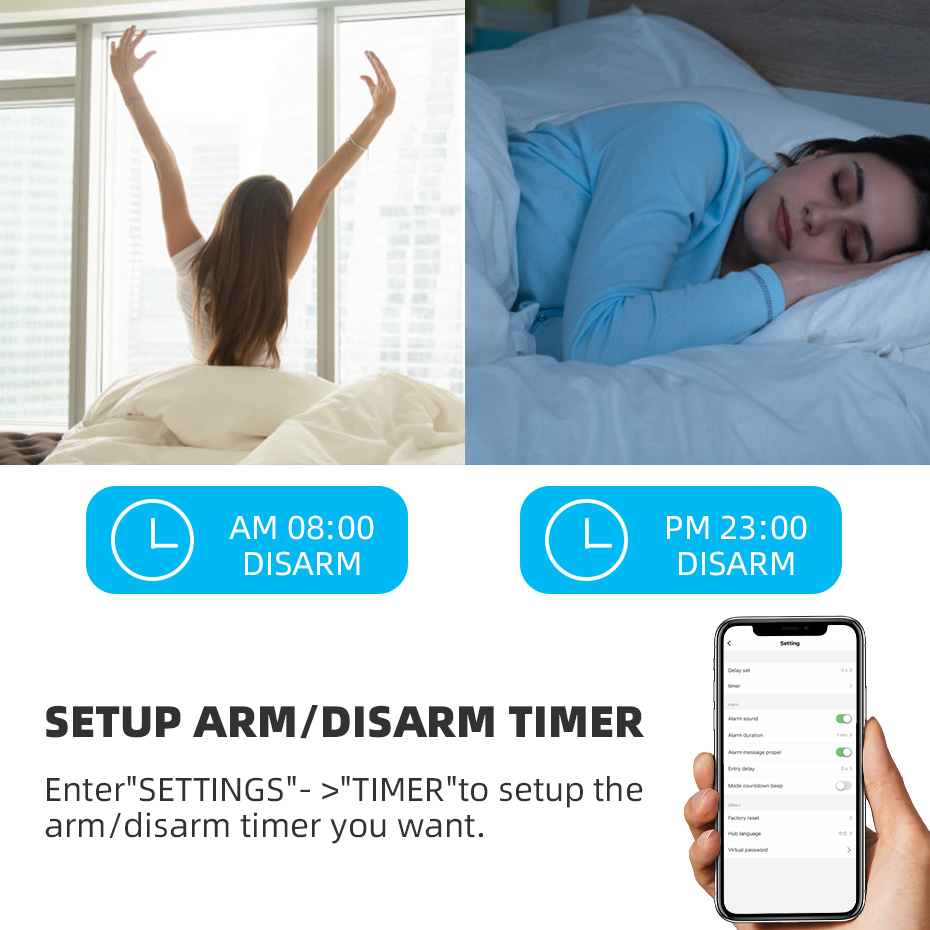 KERUI Tuya Kit sistem Alarm ru - Home Zone Security App ulasan dan harga