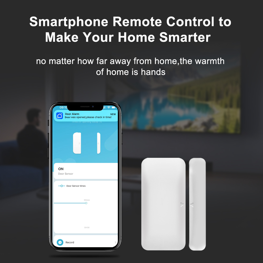 Tuya Zigbee Sensor Pintu Jende - Home Security Systems Wireless ulasan dan harga