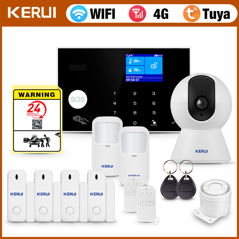 KERUI 4G/WiFi Sistem Alarm Rum - Home Zone Security App ulasan dan harga