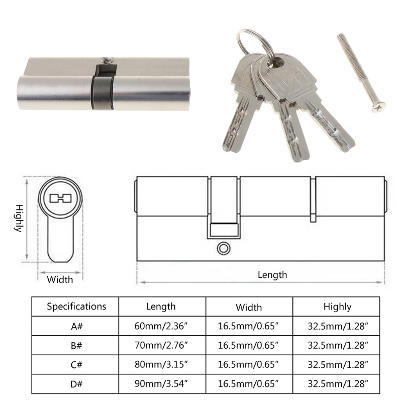 Kunci Pintu Masuk Kunci Silind - Home Security Door ulasan dan harga