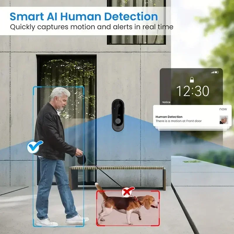 Kamera Bel Pintu Nirkabel HD T - Home Security And Camera Systems ulasan dan harga