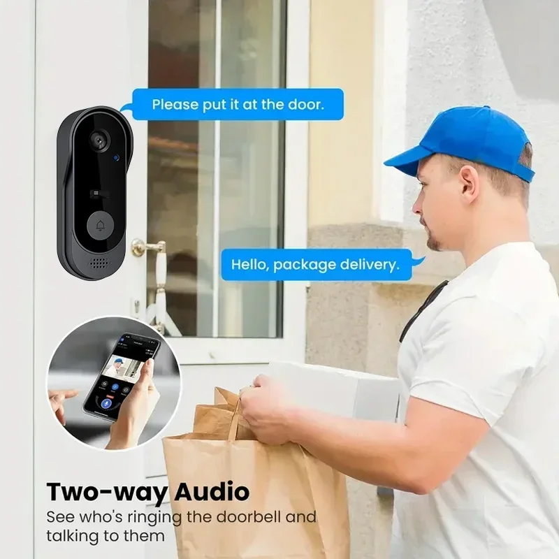 Kamera Bel Pintu Nirkabel HD T - Home Security And Camera Systems ulasan dan harga