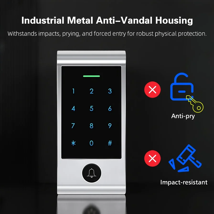Sistem Akses Keypad Sentuh Kon - Home Security Door ulasan dan harga