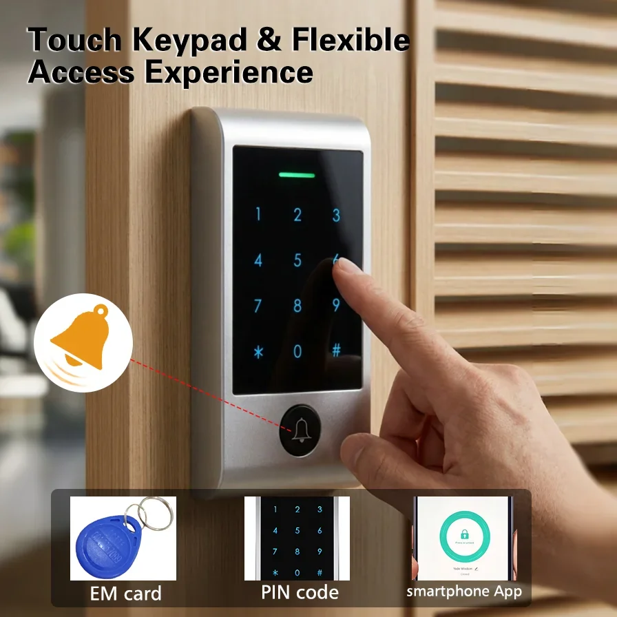 Sistem Akses Keypad Sentuh Kon - Home Security Door ulasan dan harga
