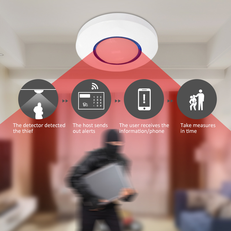 Sensor Gerak PIR Nirkabel MC-7 - Pet Immune Pir Sensor ulasan dan harga