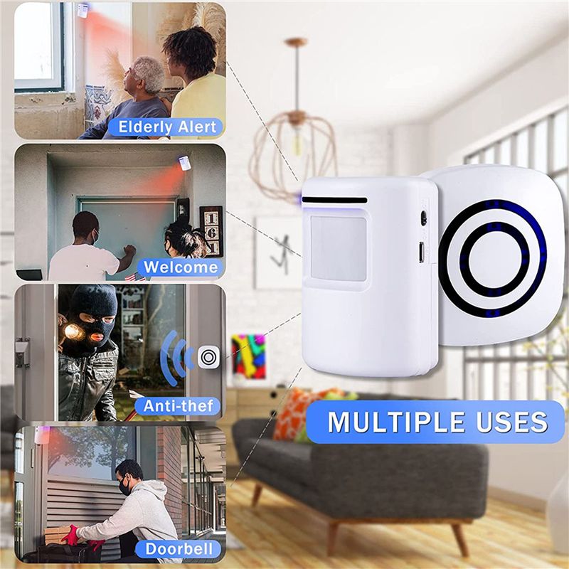 A01F-Sistem Alarm Sensor Gerak - Home Security Systems Wireless ulasan dan harga