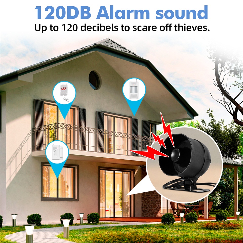 KERUI sistem Alarm WIFI, siren - Home Zone Security App ulasan dan harga