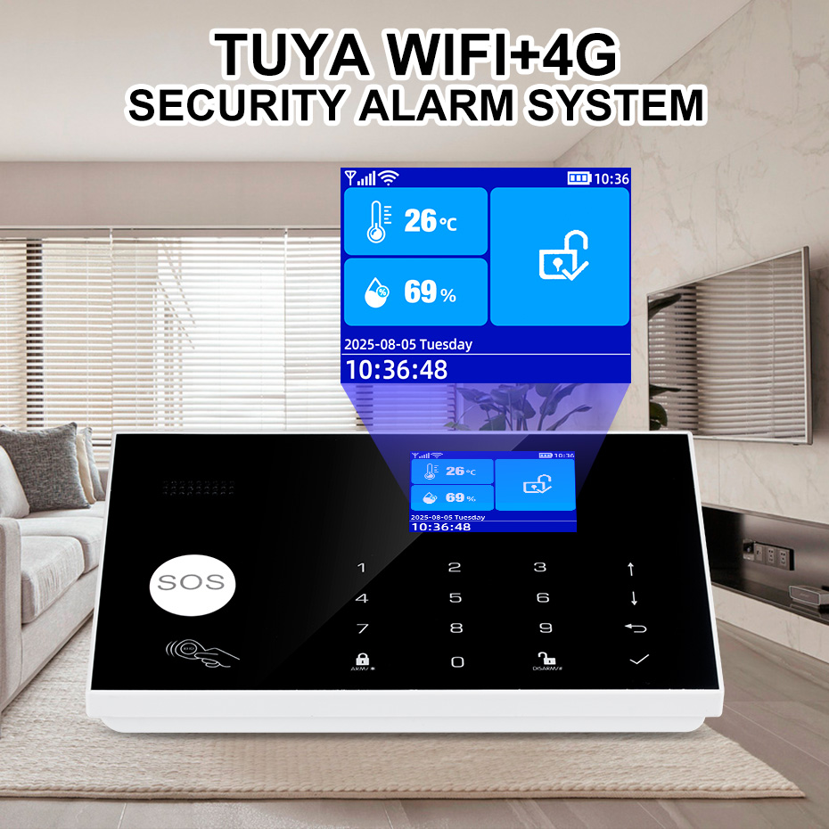 Sistem Alarm KERUI 4G dengan Z - Home Zone Security App ulasan dan harga