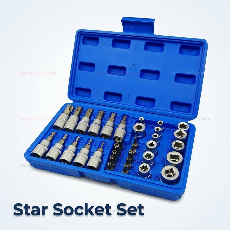 34Pcs Set Soket Bintang Berkua - Home Security Project ulasan dan harga