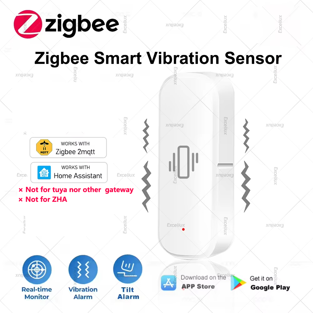 Zigbee Sensor Getaran Pintar P - Home Security Home Assistant ulasan dan harga