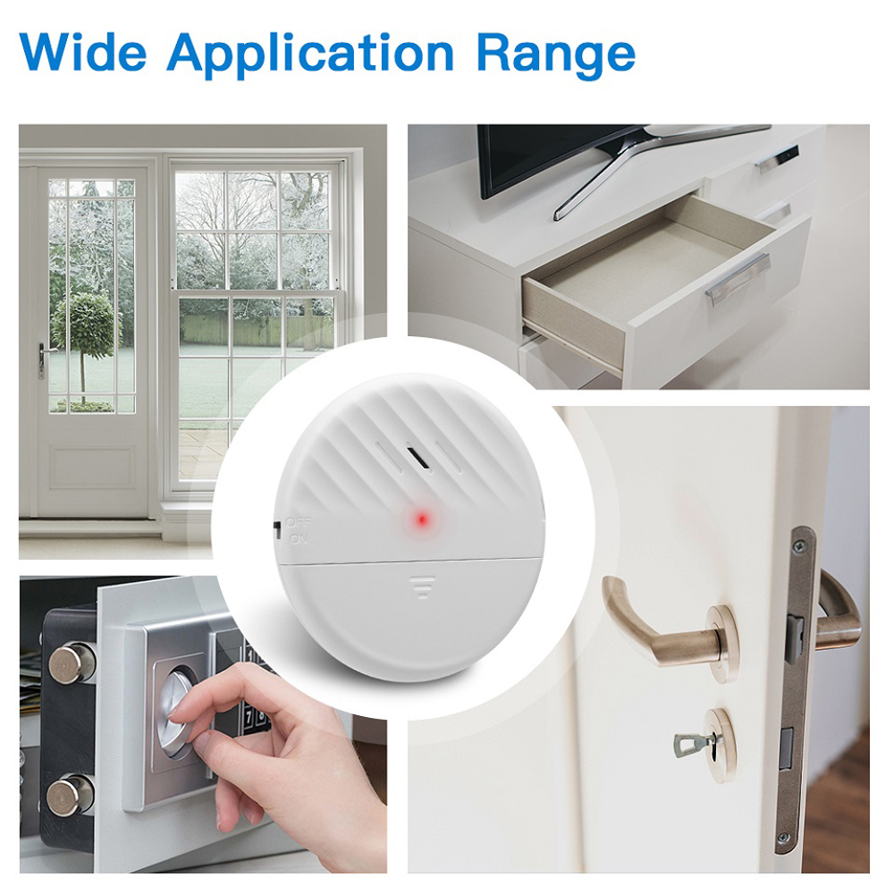 Elecpow Sensor getaran jendela - Home Security Systems Wireless ulasan dan harga