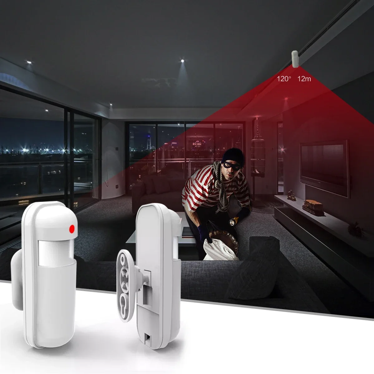 Detektor inframerah PIR Mini n - Home Security Systems Wireless ulasan dan harga