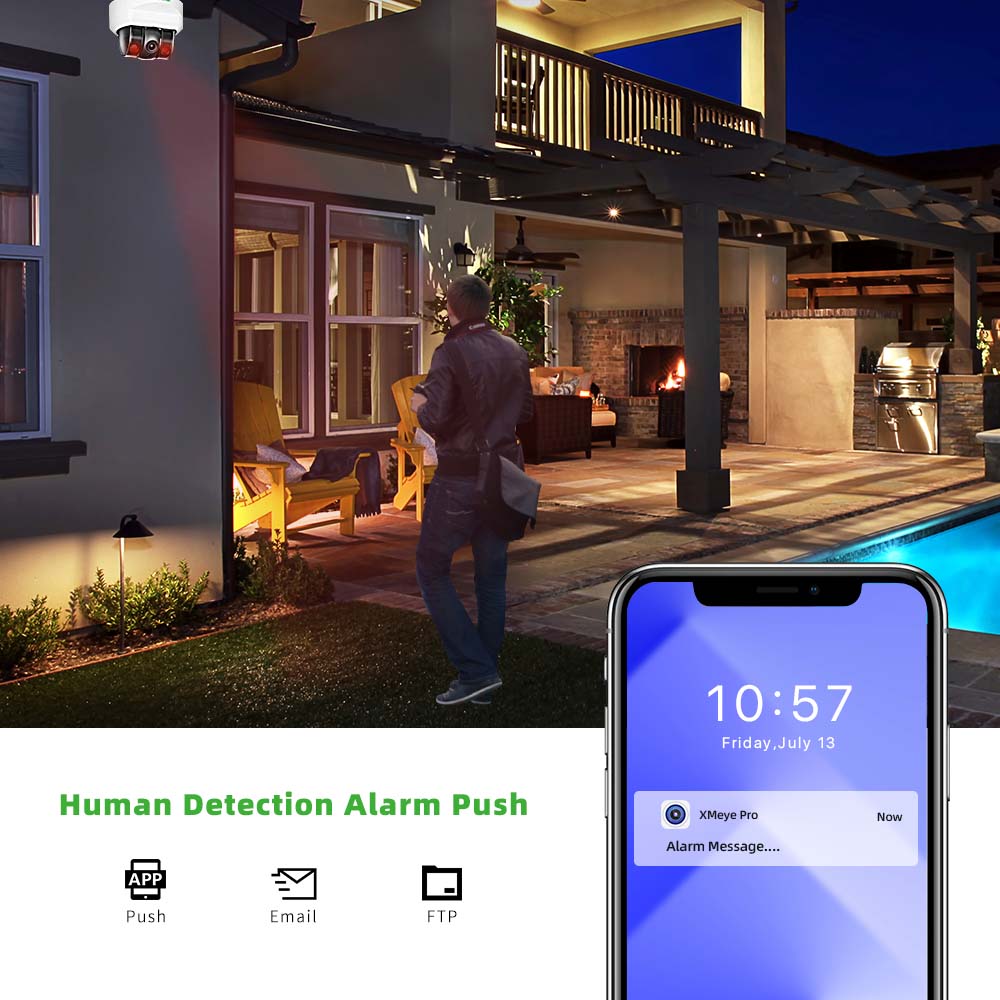 Kamera IP POE C GC PB 4MP, Mik - Home Security Home Assistant ulasan dan harga